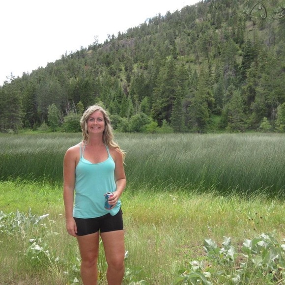 Lascana by Venus turquoise racer back tank top size small - Picture 3 of 7